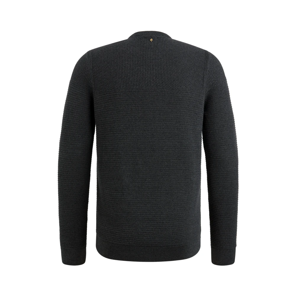 PME Legend Gestructureerde katoenen trui Black Heren