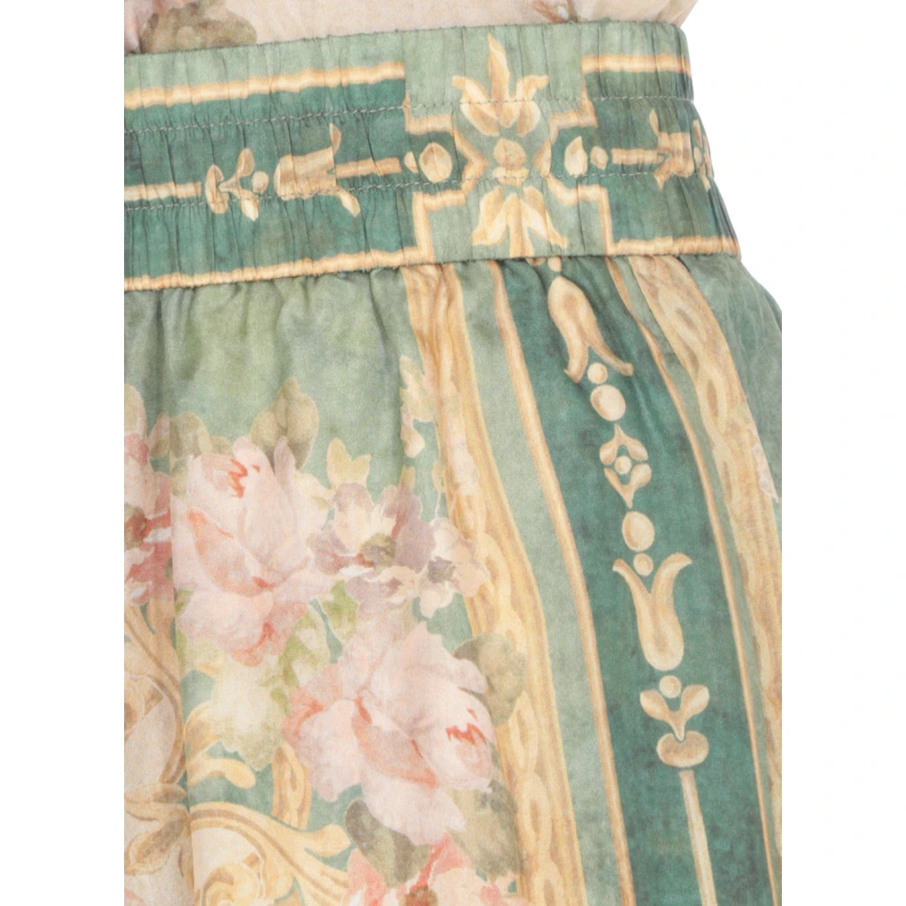 Zimmermann Florale zijden palazzo broek Multicolor Dames