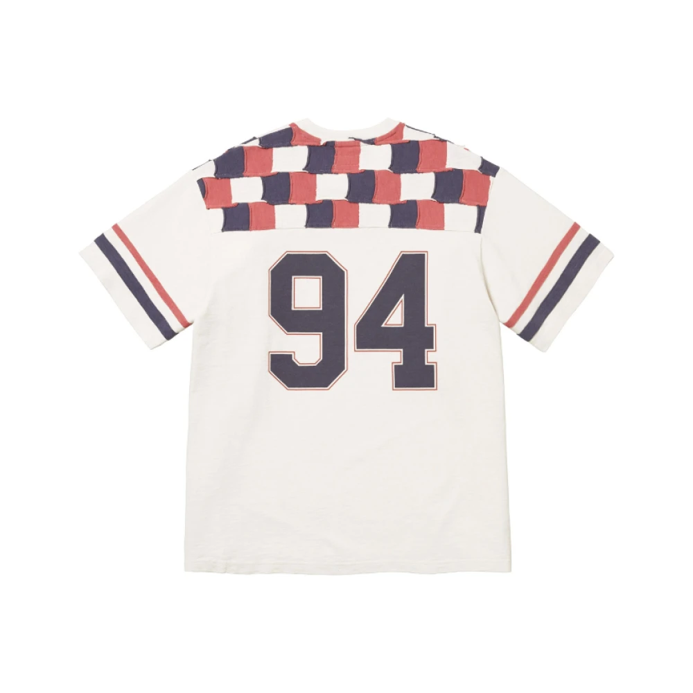 Supreme Witte Patchwork Yoke T-shirt White Heren