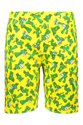 tryckta-bomulls-sweatshorts-elastisk-midja