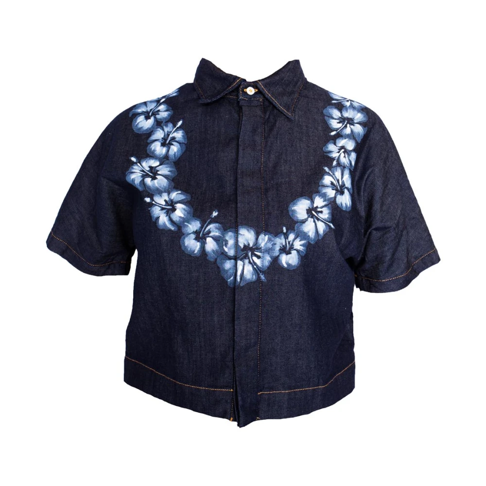Dsquared2 Casual Overhemd Blue Dames