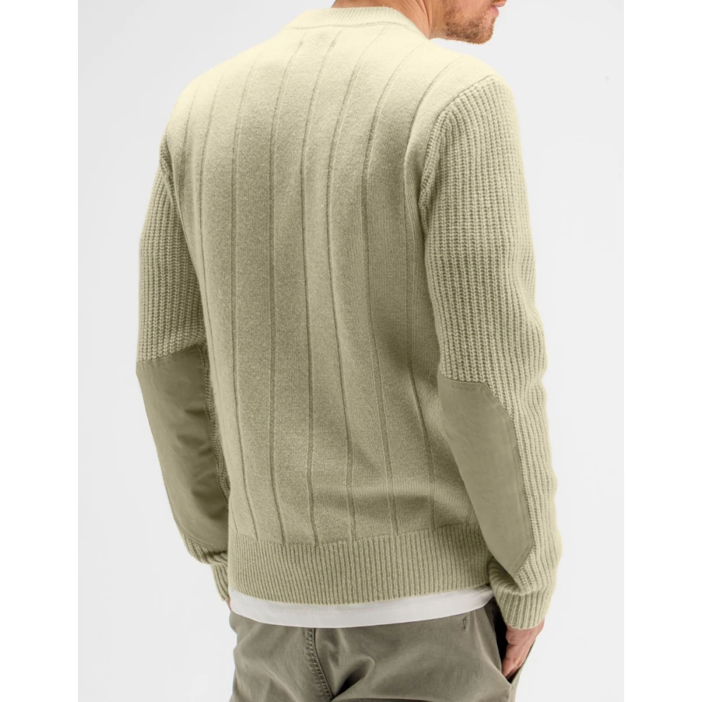 Butcher of Blue Tenzing Fab Mix Crew Trui Groen Green Heren