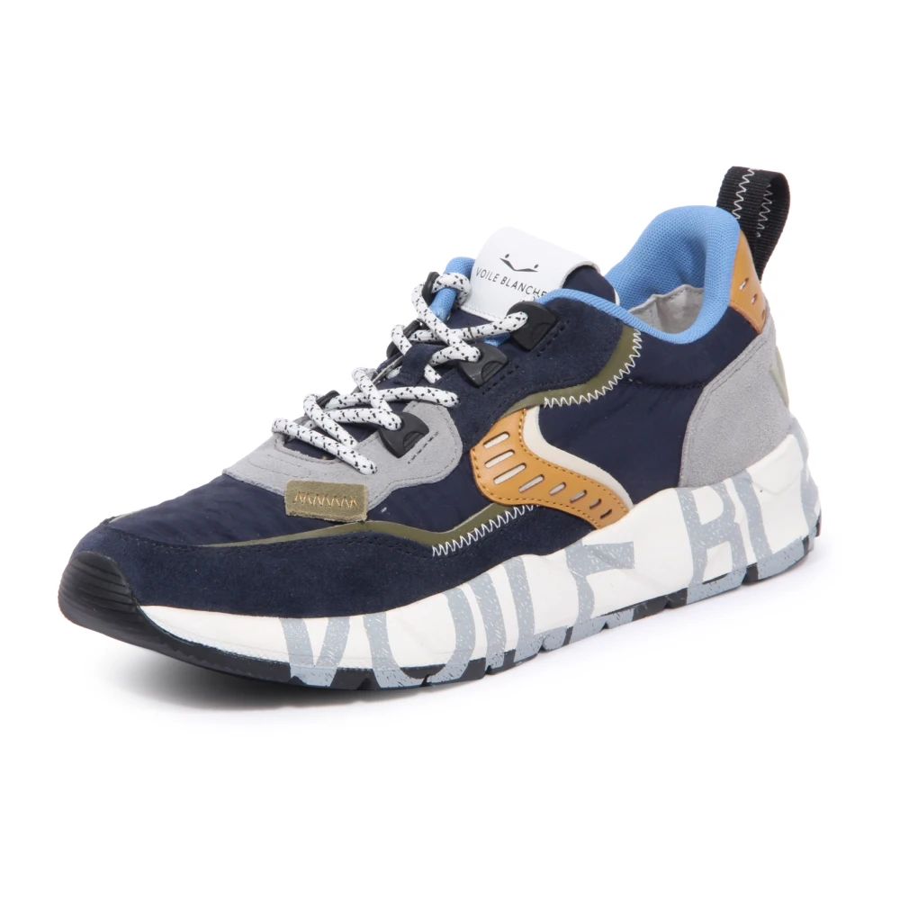 Voile Blanche Suede/Nylon Sneakers Heren Schoenen Blauw