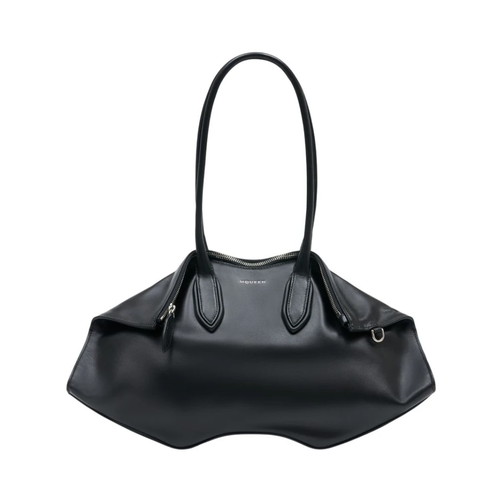 Alexander Mcqueen Women's Black Shoulder Bags, One Size, Manta Shoulder Bag
