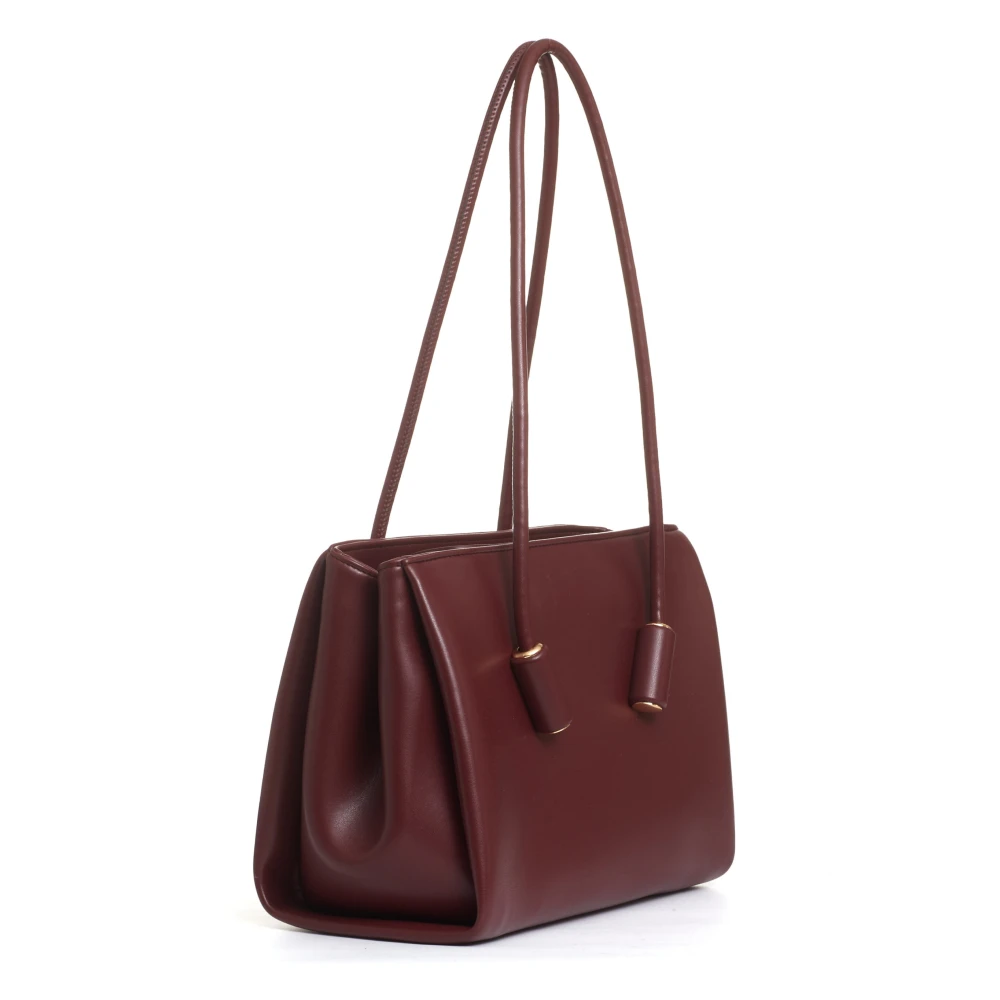 THEMOIRè Bordeaux Eco-Leren Tas Red Dames