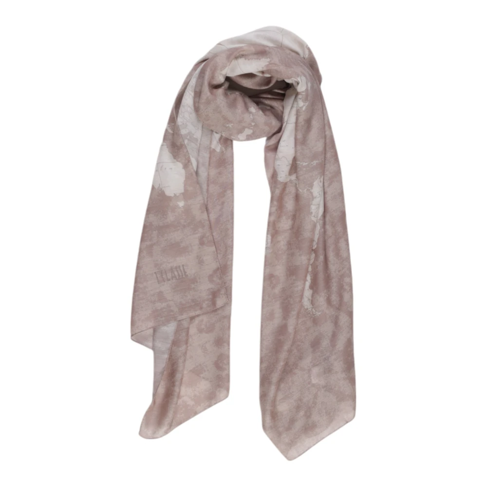 Alviero Martini 1a Classe Luxe Blend Sjaal Herfst Winter Beige Dames