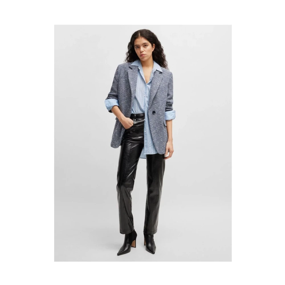 Hugo Boss Stijlvol Overhemd voor Mannen Blue Dames