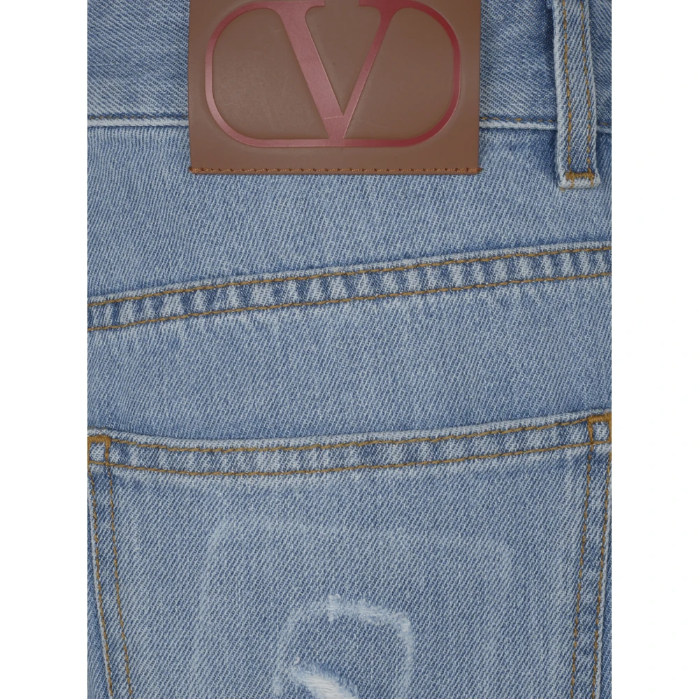Valentino Heren Lichtblauwe Vlogo Signature Jeans Blue Heren