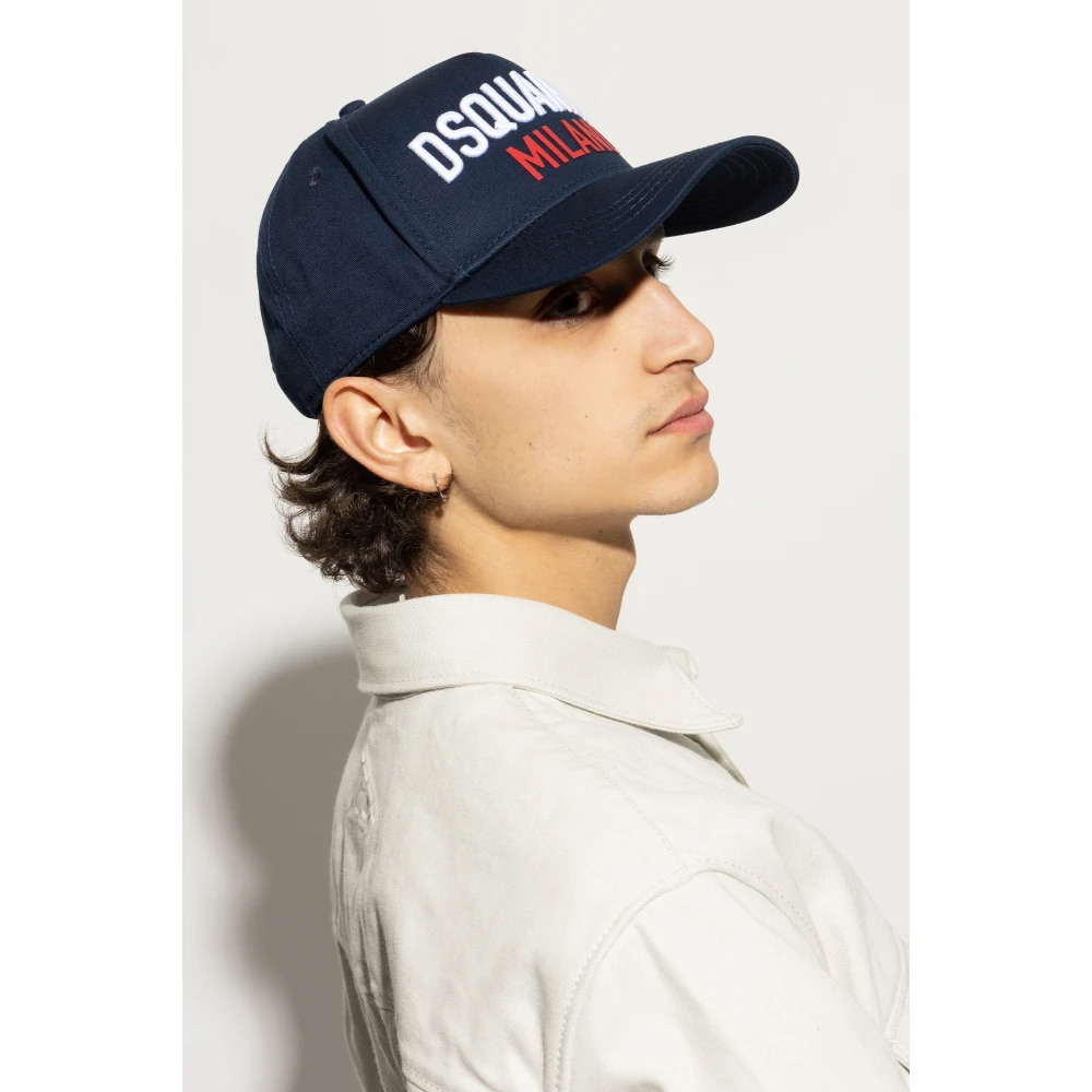 Dsquared2 Baseballpet Blue Heren