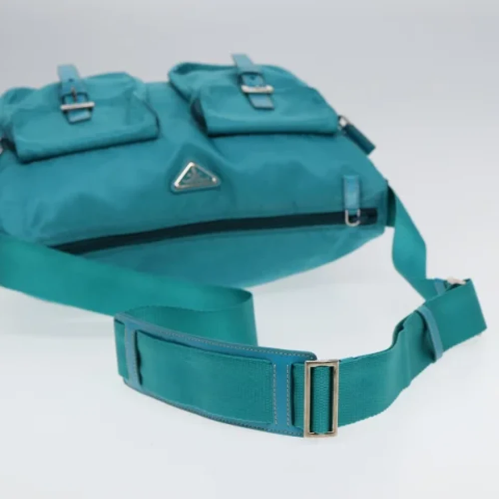 Prada Vintage Pre-owned Fabric prada-bags Blue Dames