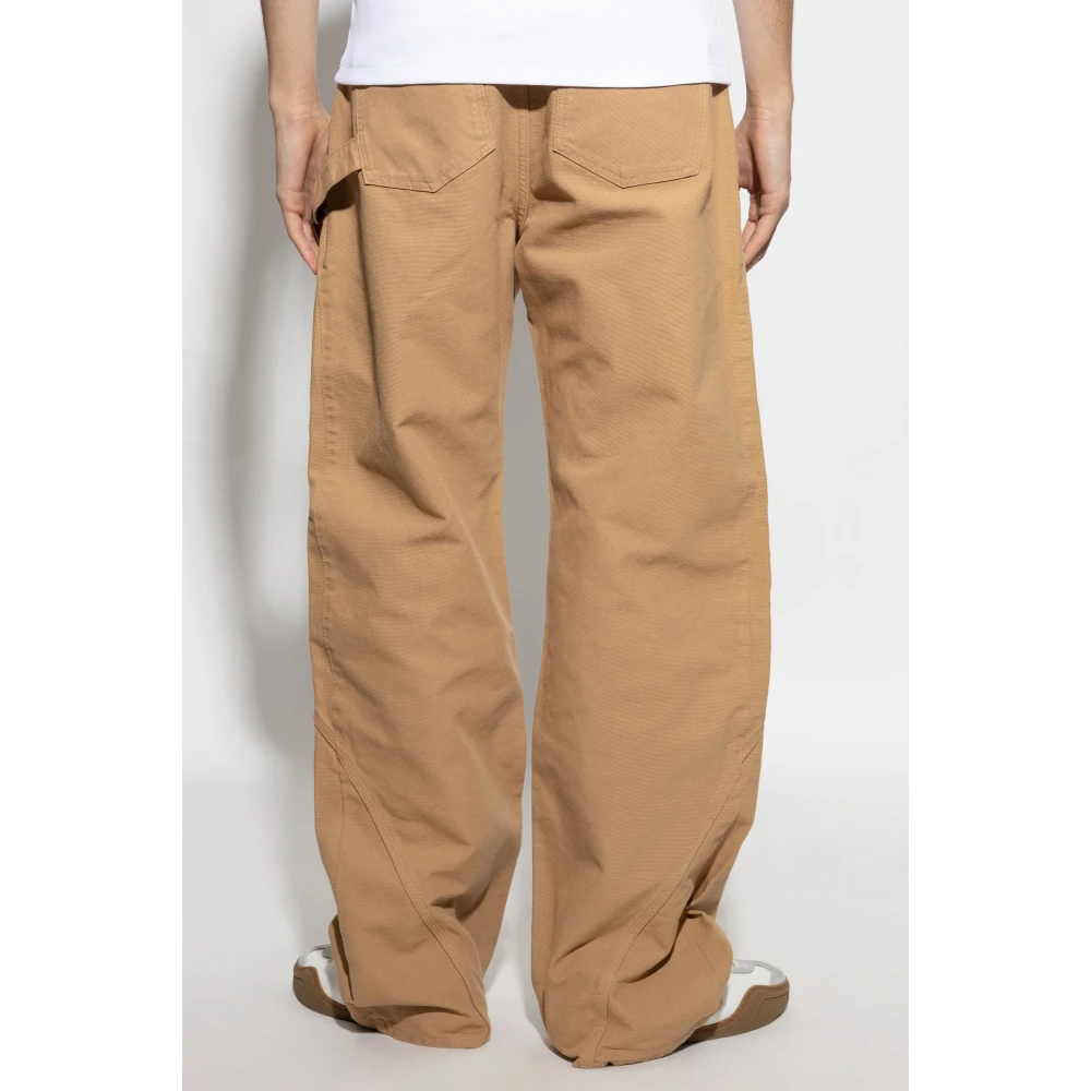 JW Anderson Logo broek Beige Heren
