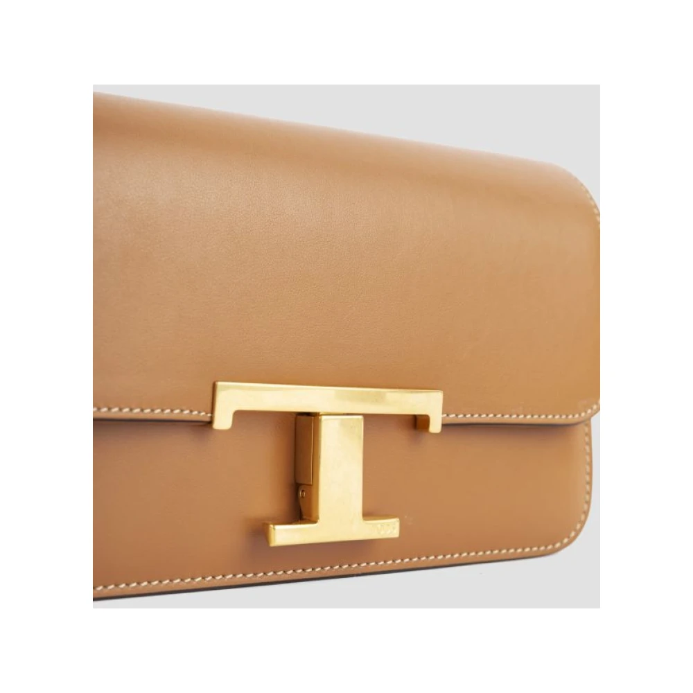 TOD'S Bruin leren Crossbody tas Brown Dames