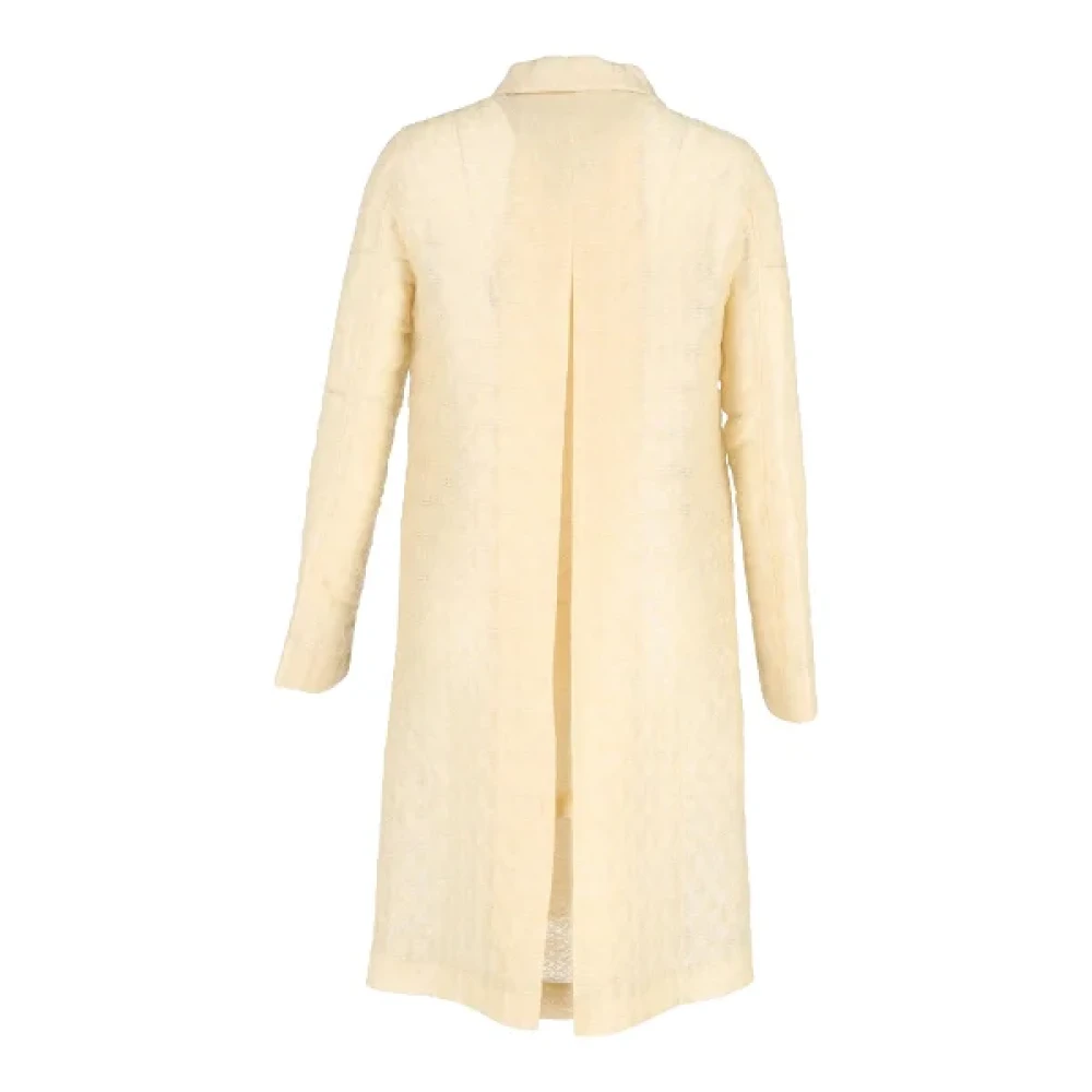 Miu Pre-owned Fabric outerwear Yellow Dames