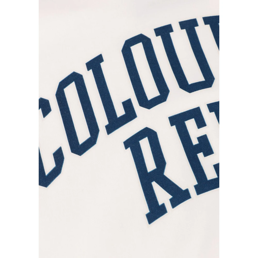 Colourful Rebel Witte CR Print Boxy Tee White Dames