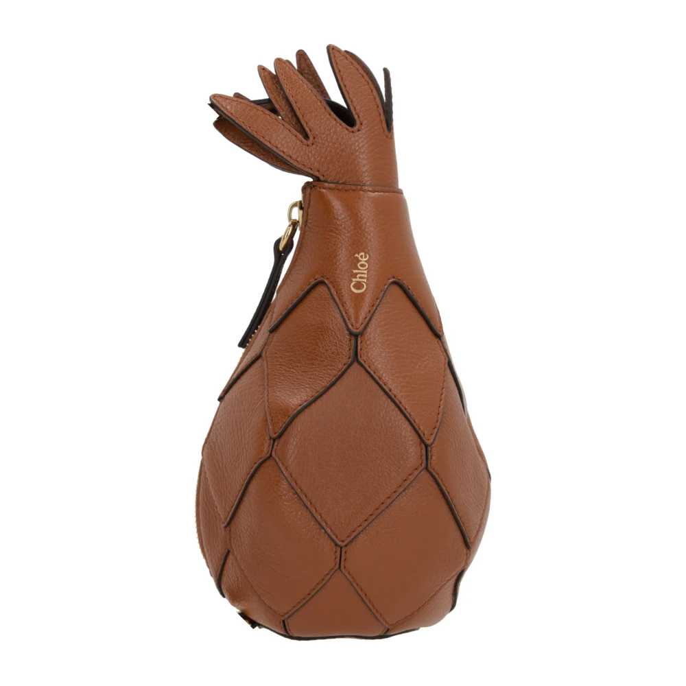 Chloé Ananasvormige Schoudertas in Klei Brown Dames