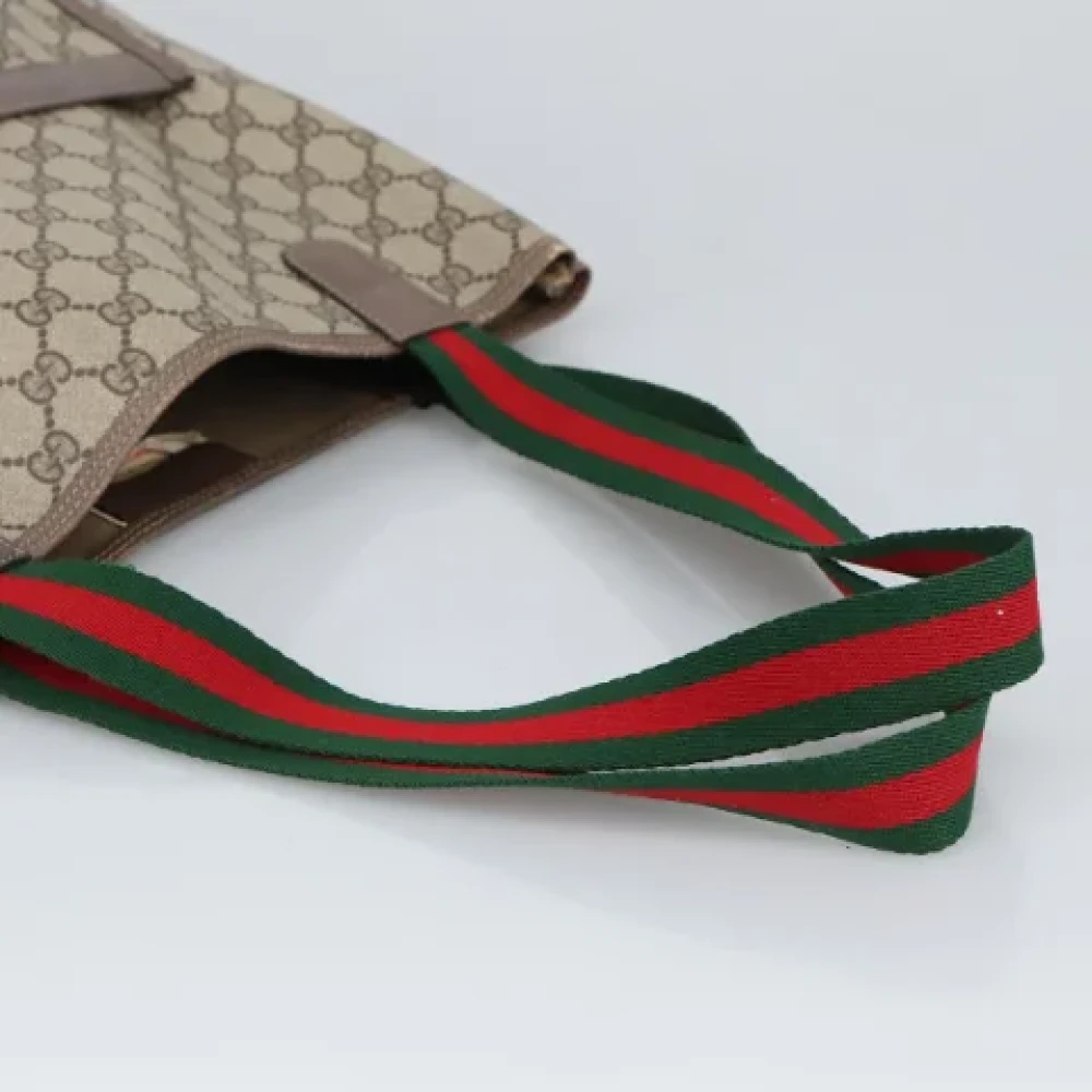Gucci Vintage Pre-owned Canvas totes Beige Dames