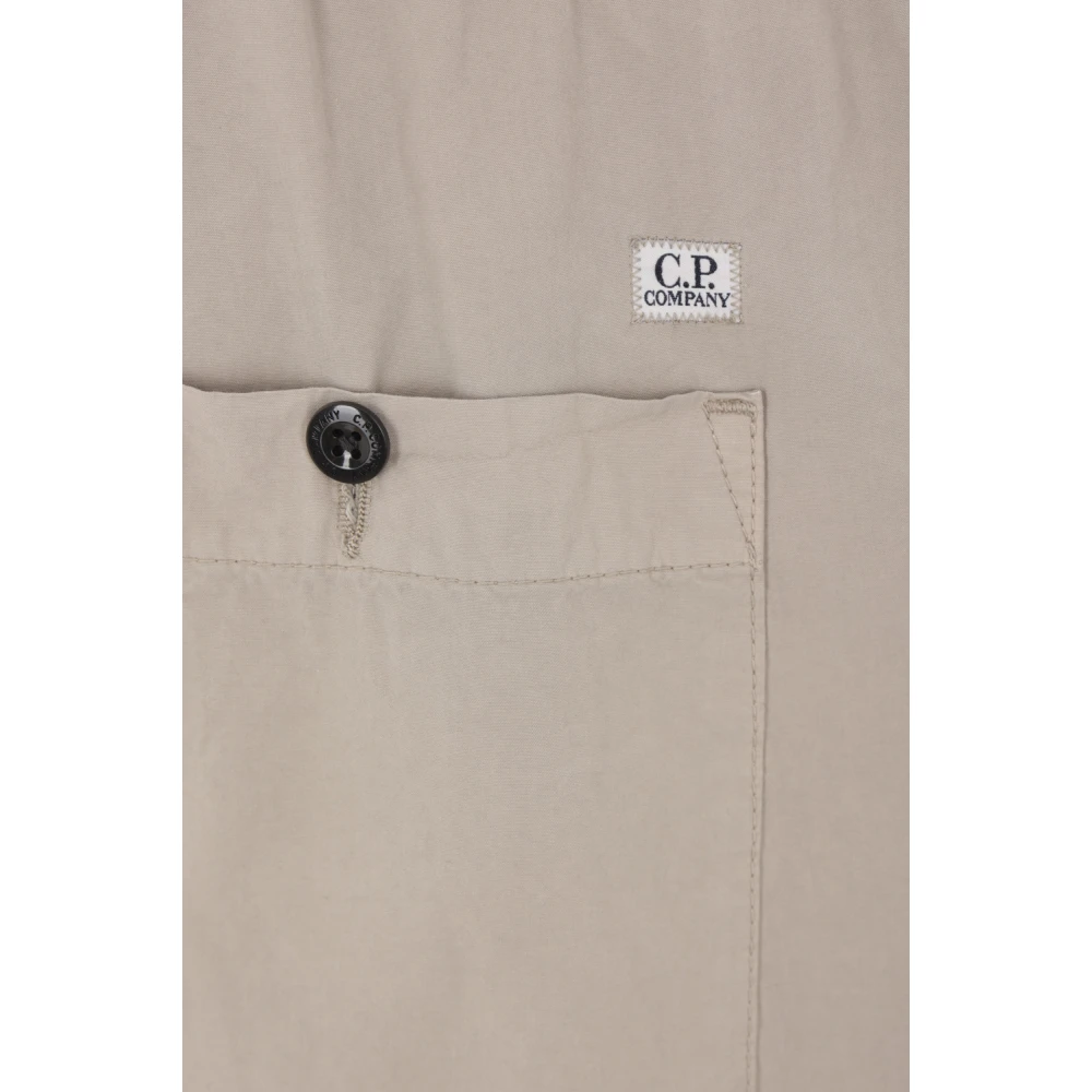 C.P. Company Cargo broek met elastische tailleband en verstelbare zoom Green Heren