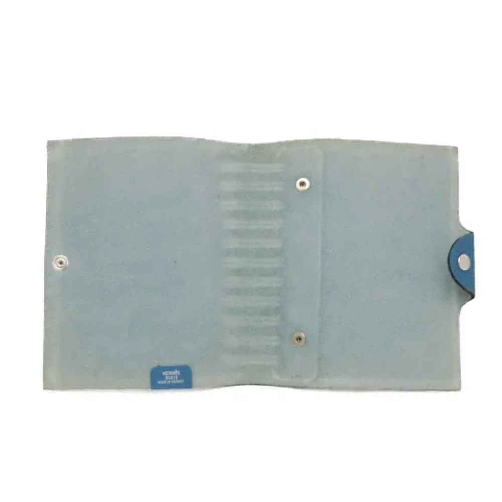 Hermès Vintage Pre-owned Leather home-office Blue Dames