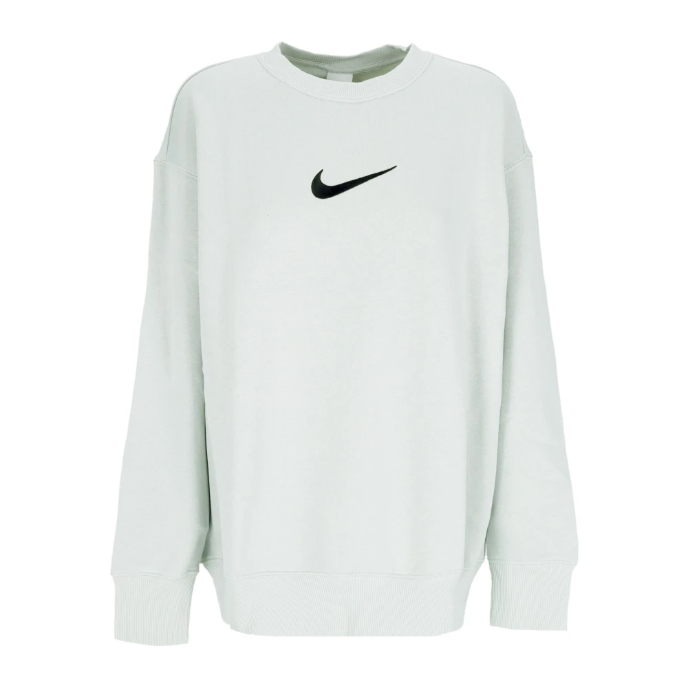 Nike Oversized Fleece Crewneck Gray, Dam