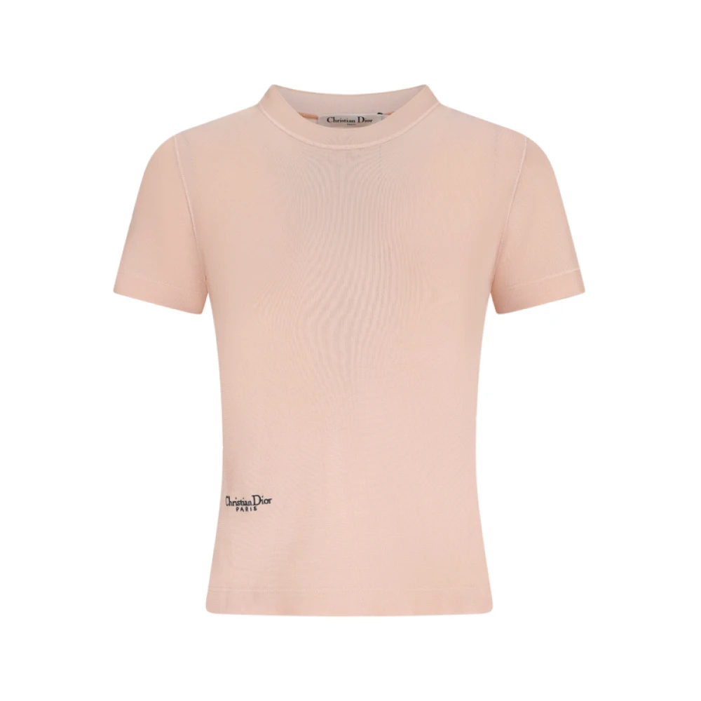 Dior Beige Kortärmad Tröja