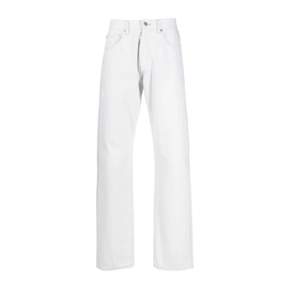 Maison Margiela Neutrale Straight-Leg Jeans White Heren