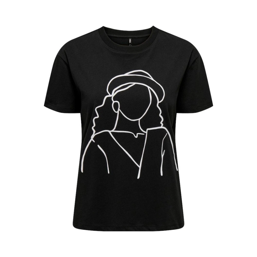 Only T-Shirts Black Dames