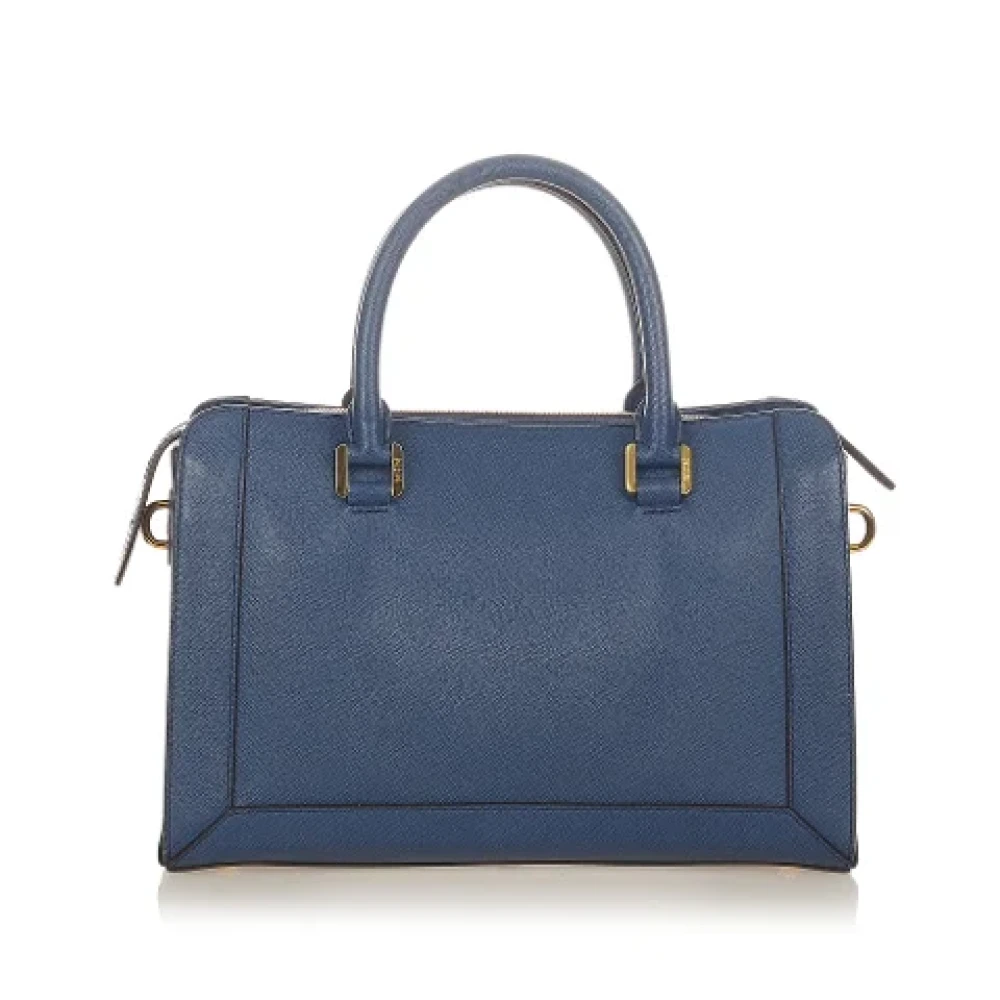 MCM Pre-owned Leather handbags Blue Dames
