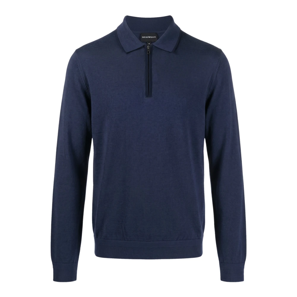 Emporio Armani , Polo Shirts, Male, Blue, M, Polo Shirt