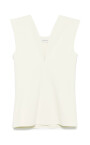 elegant-haut-sans-manches-a-col-v-profond