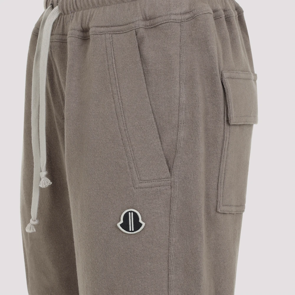 Moncler Stof Joggers Mu02D8H01 Beige Dames