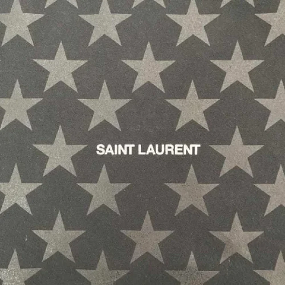 Saint Laurent Vintage Pre-owned Canvas handbags Black Dames