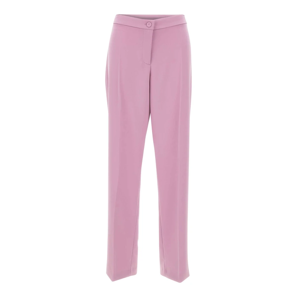 Elena Mirò Women's Purple Straight Trousers - Straight Trousers - Xl - Trousers