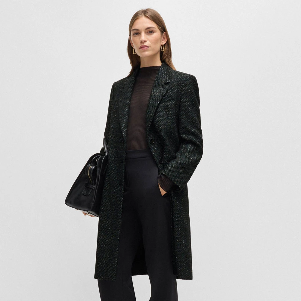 Hugo Boss Catara 2 Jas in Multicolor Stof Green Dames