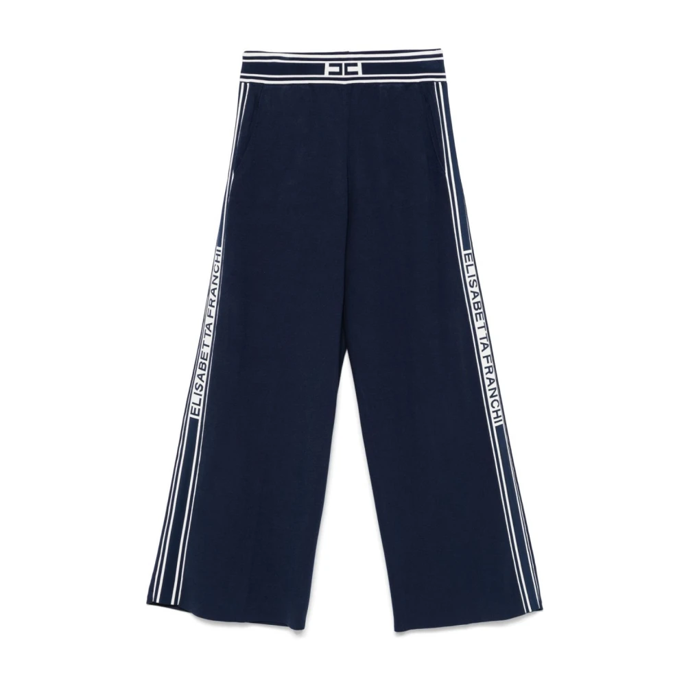 Elisabetta Franchi Stijlvolle Broek voor Vrouwen Blue Dames