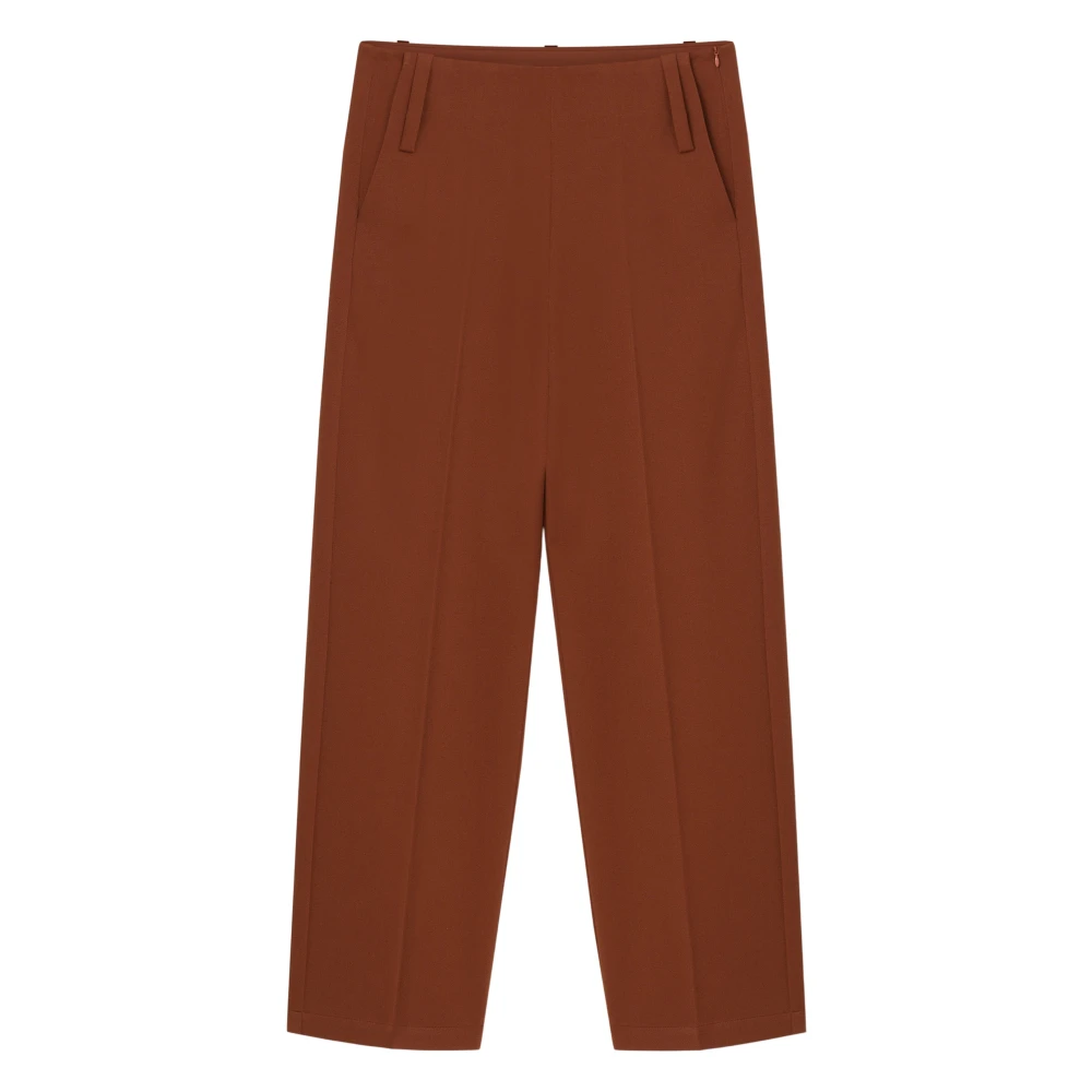 Aeron Relaxed Fit Maize Suiting Broek Brown Dames