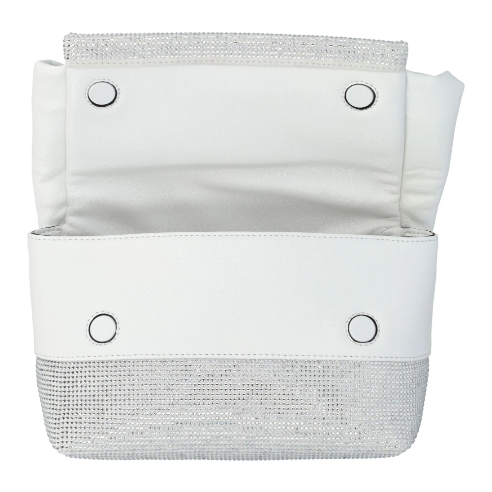 JW Anderson Crystal Midi Twister Tas White Dames