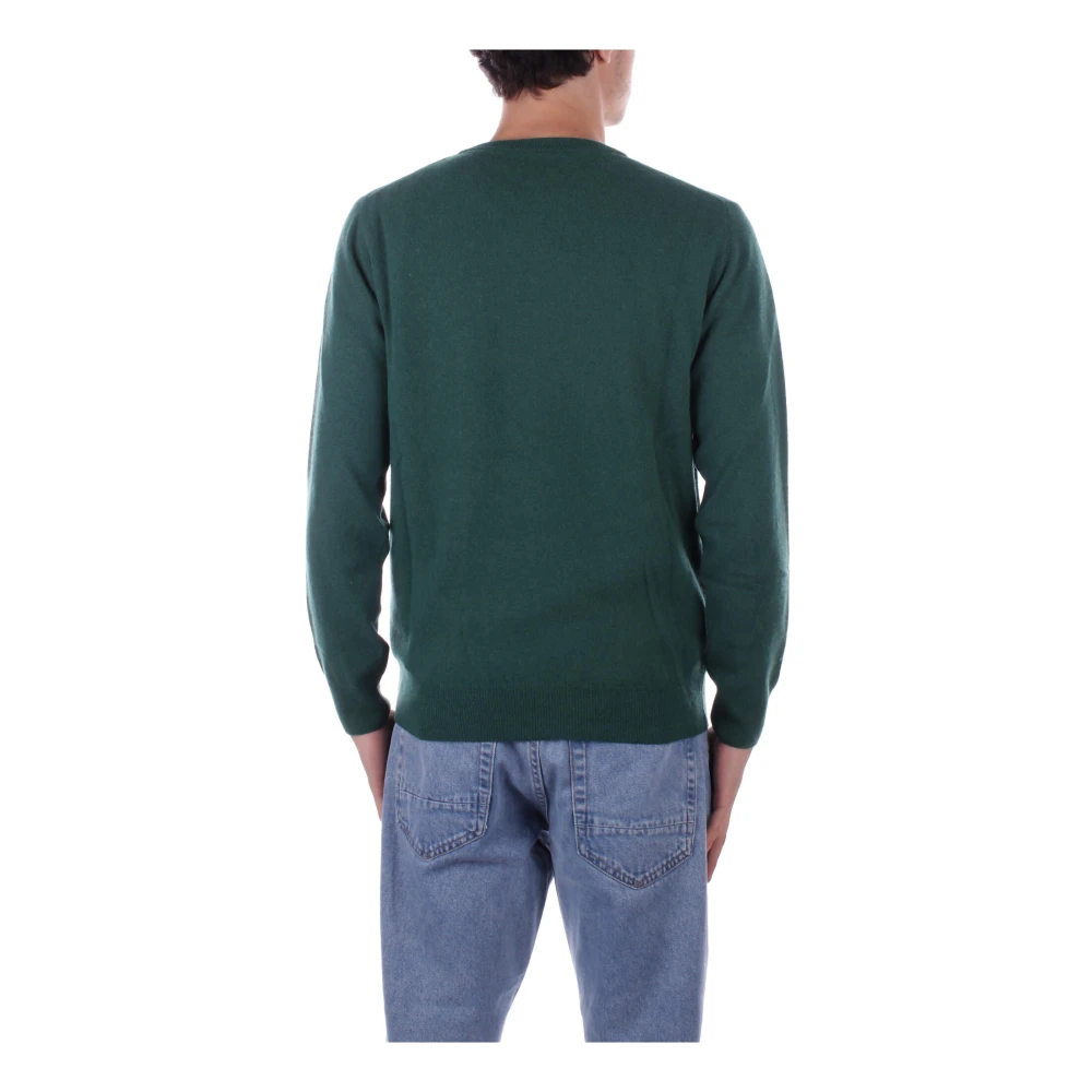 Saint Barth Groene Logo Sweater Regular Fit Green Heren