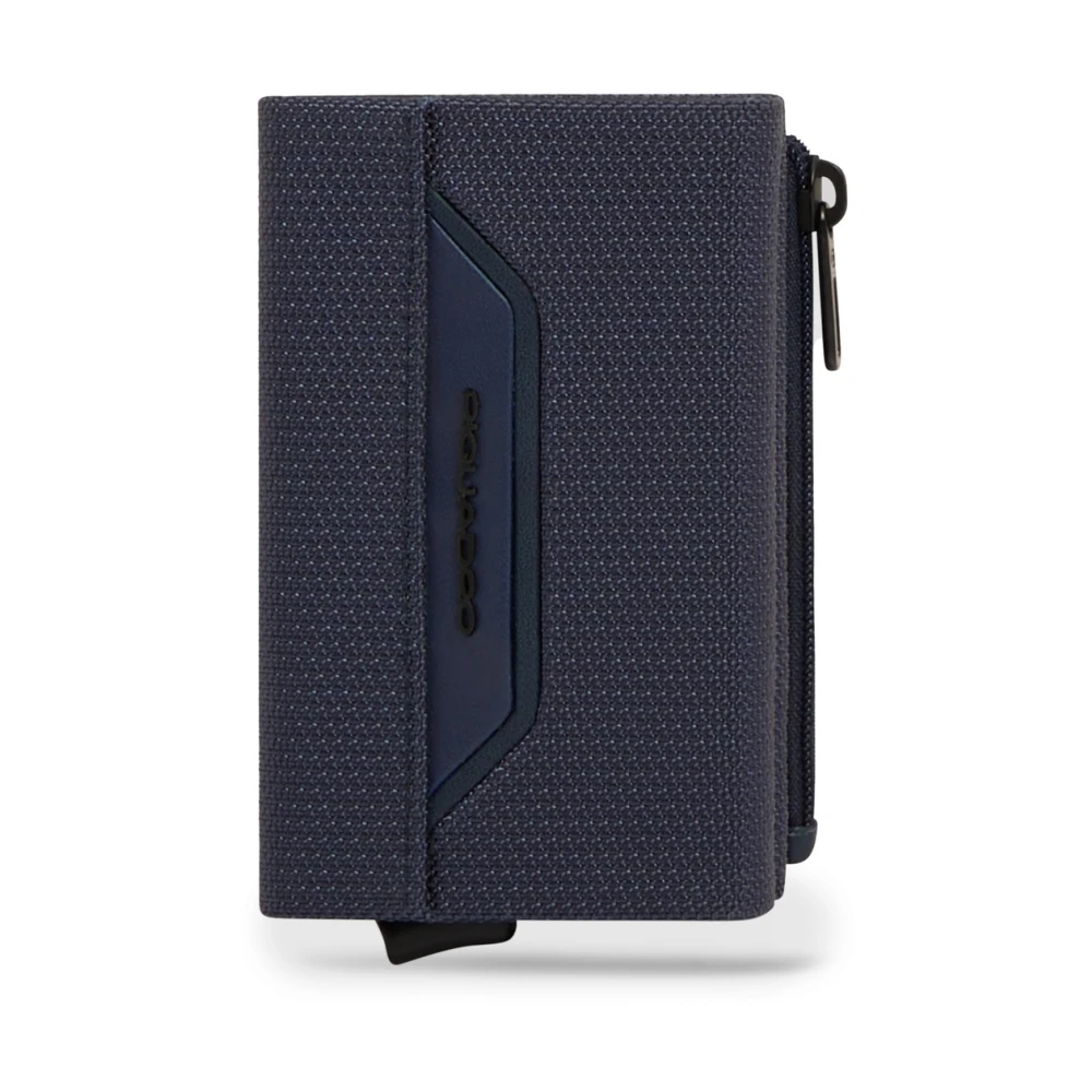 Piquadro Homme Bleu Accessoires, Taille: One Size Portefeuille Pop-Up Avec Poche À Monnaie