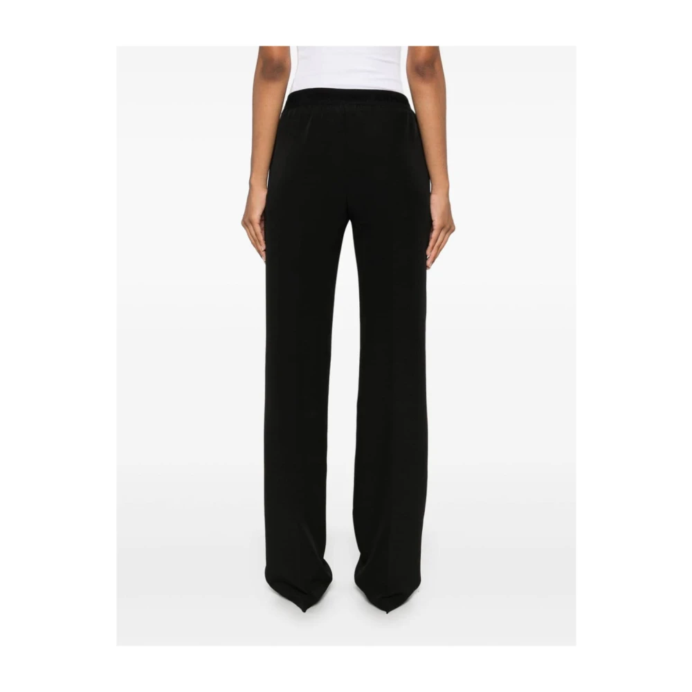 Ermanno Scervino Zwarte Cady Broek Rechte Pijp Black Dames