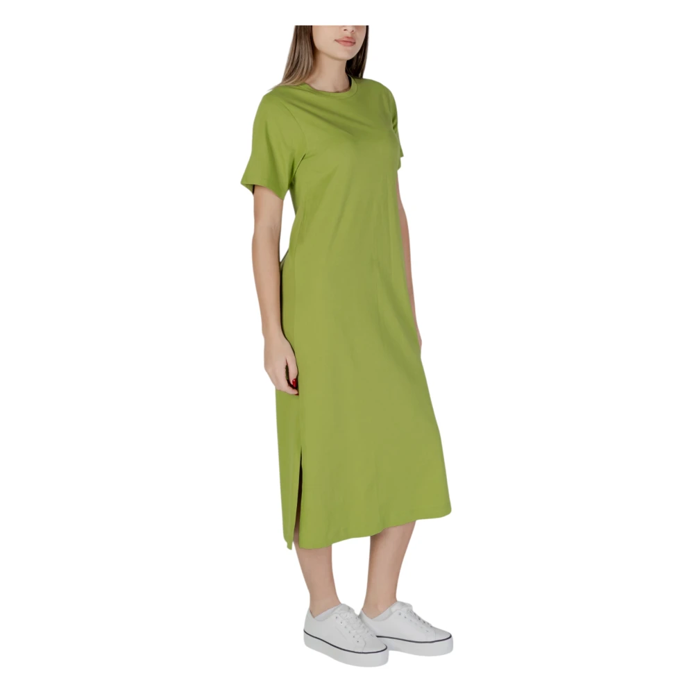 b.Young Lente Zomer Dames Katoenen Jurken Collectie Green Dames