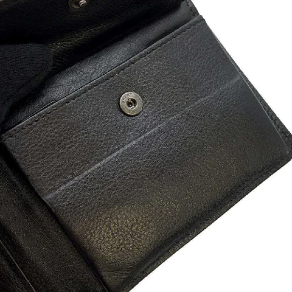 Saint Laurent Vintage Pre-owned Leather wallets Black Heren