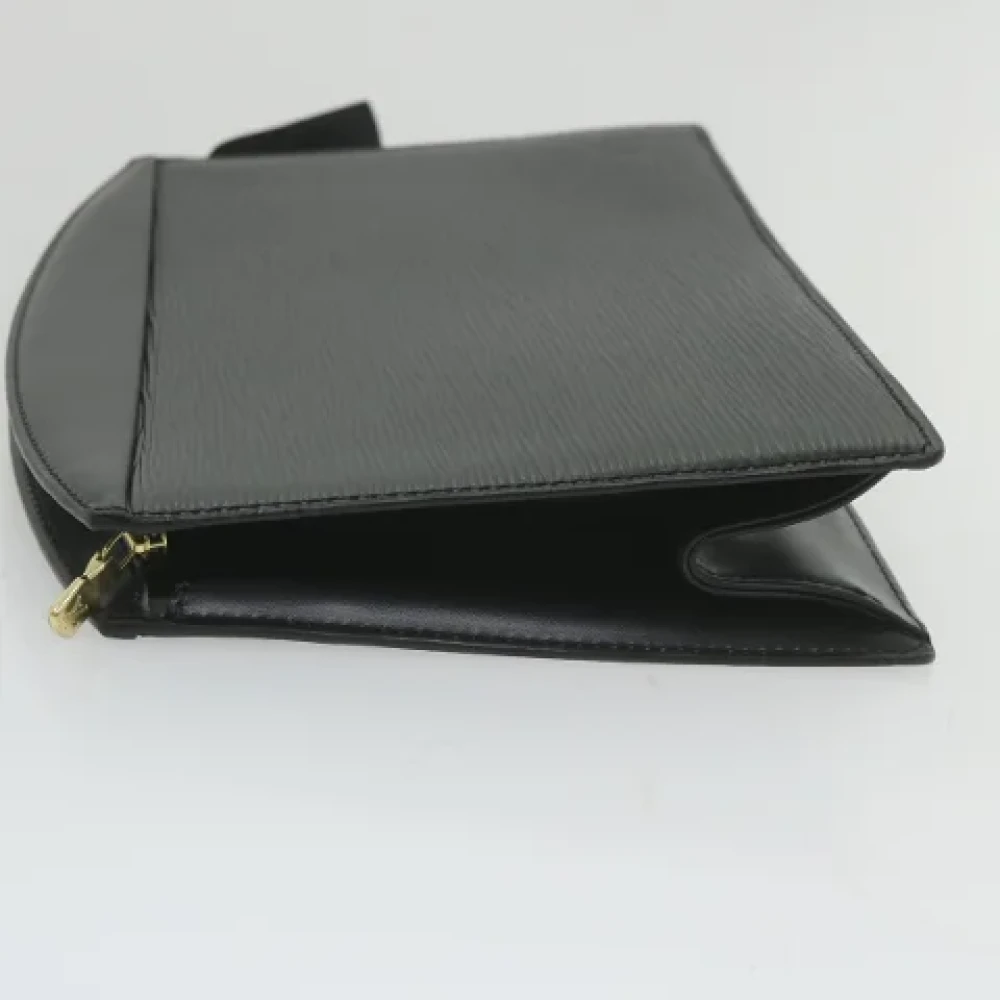 Louis Vuitton Vintage Pre-owned Leather clutches Black Dames