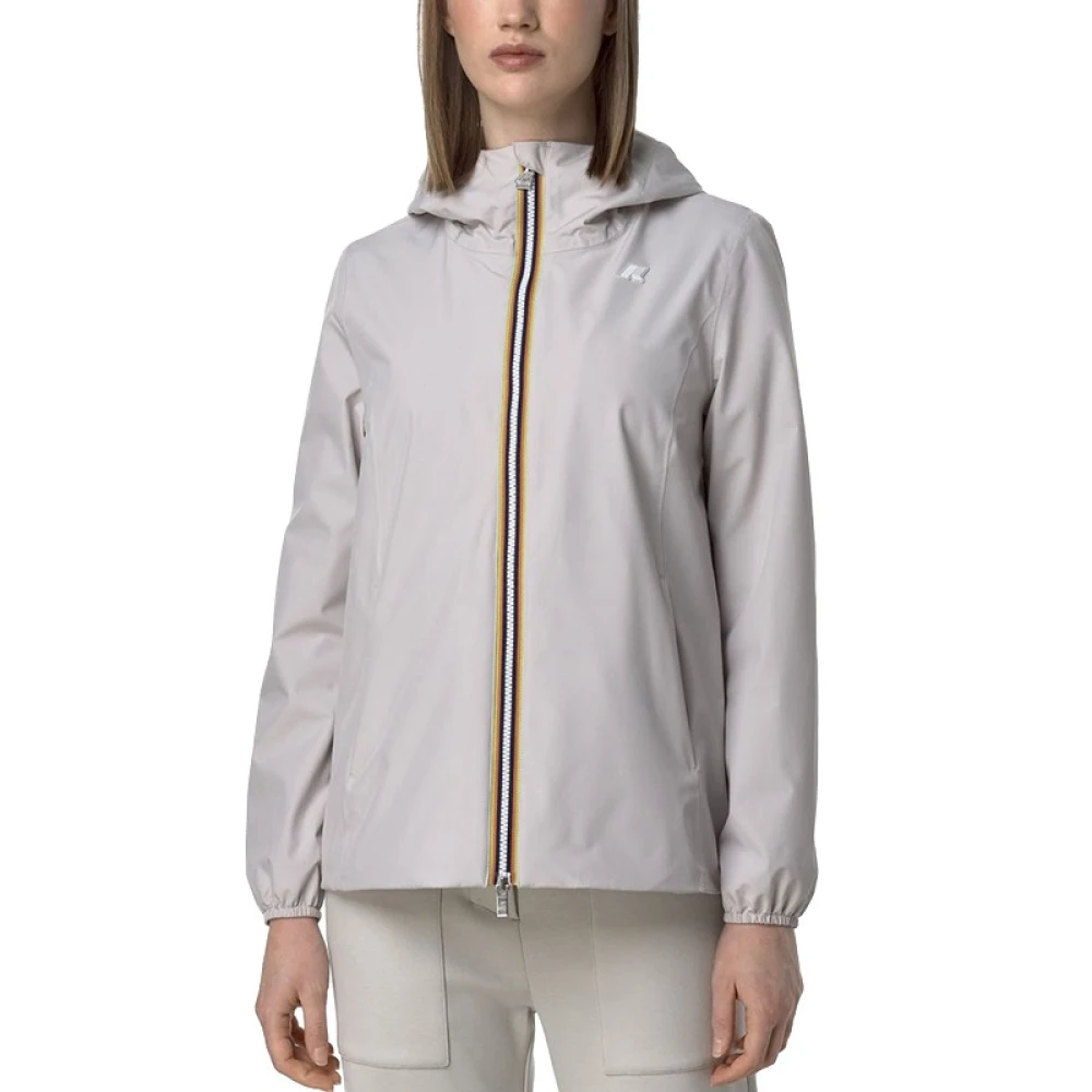 K-Way Femme Beige Vestes, Taille: 50 Fr Marguerite Stretch Poly Jersey