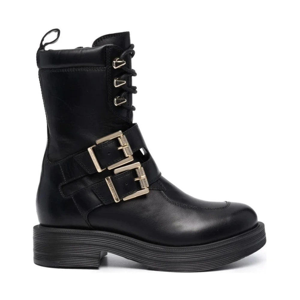 Love Moschino Women's Black Lace-Up Boots