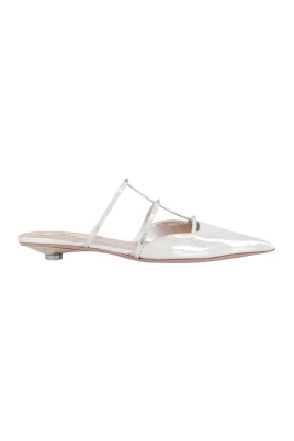 Silver Mini Rockstud Mules