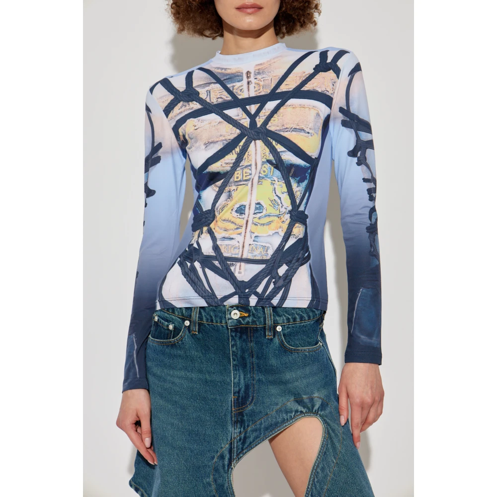 Y Project T-shirt met print Blue Dames