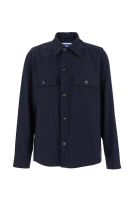 veste-bleue-en-coton-avec-col-classique