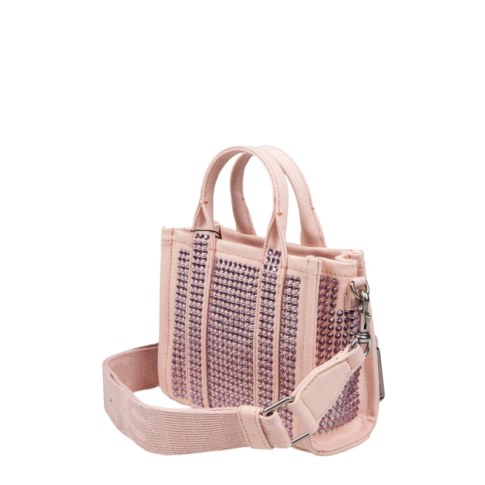 Marc Jacobs Mini Kristal Canvas Tote in Roze Pink Dames