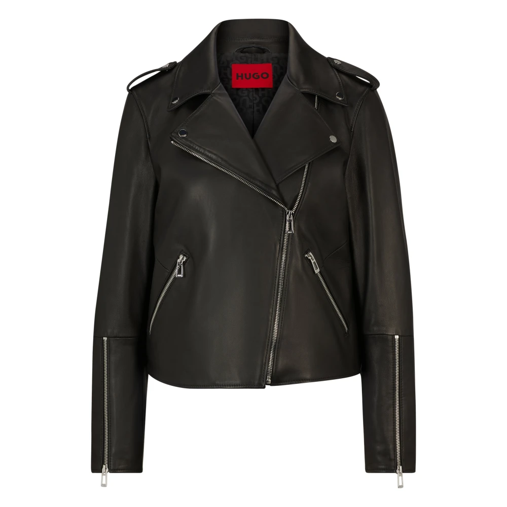 Jackets > Leather Jackets - - Hugo - Modalova