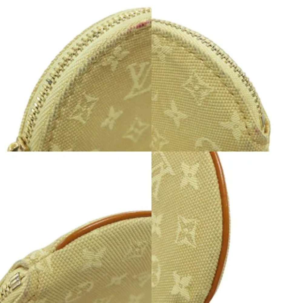 Louis Vuitton Vintage Pre-owned Leather wallets Beige Dames